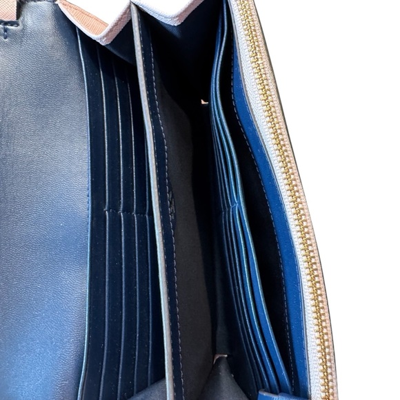 Tory Burch Baby Pink Leather Clutch Bag Wallet Crossbody - Picture 6 of 8